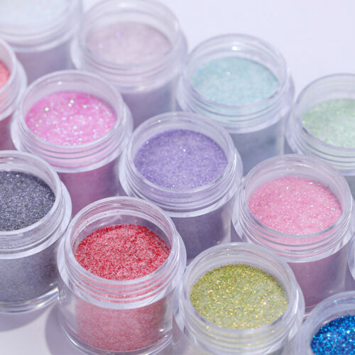 Neon Magic Rubbing Dust Nail Glitter Aurora Solid Nail Powder